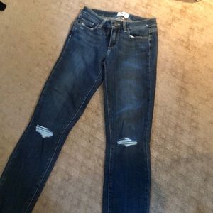 Paige skinny fit ripped jeans